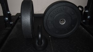 Rogue-Hi-Temp-Bumper-Plates-45lb-Punch-16kg-Kettlebell